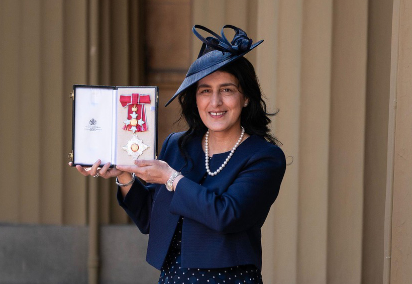 Professor Dame Robina Shah at her investiture